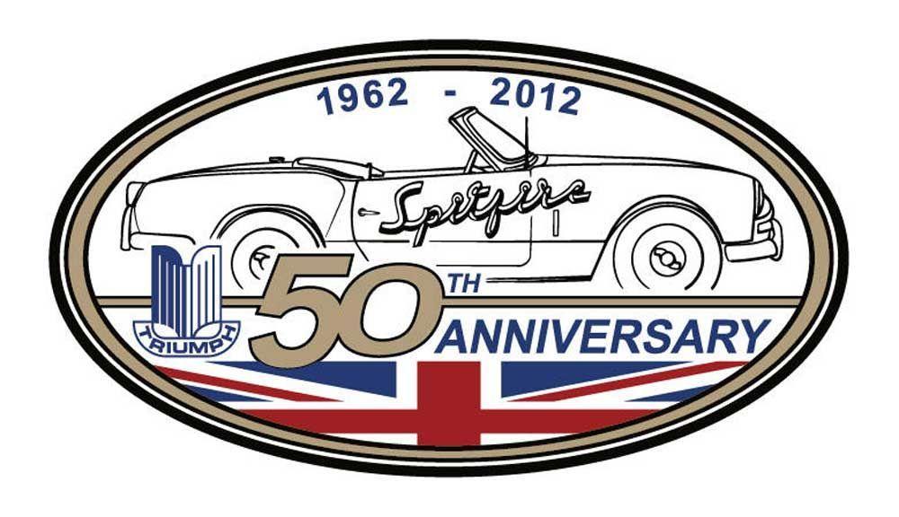 Triumph Spitfire Logo - Spitfire 50th Anniversary Logo | Triumph | Pinterest | Triumph ...