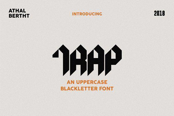 Black Letter I Logo - Blackletter Fonts Creative Market