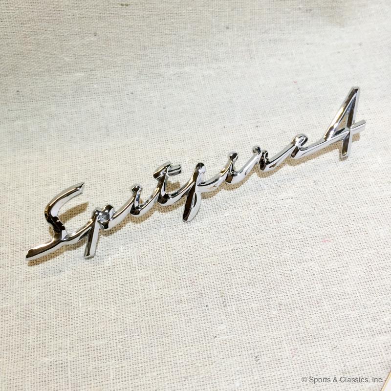 Triumph Spitfire Logo - Triumph Spitfire Chrome Trunk Emblem - Sports & Classics