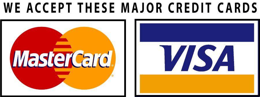 We Accept Visa MasterCard Logo - Visa Mastercard Logo Oceanfront Cottages