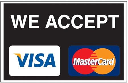 We Accept Visa MasterCard Logo - Products