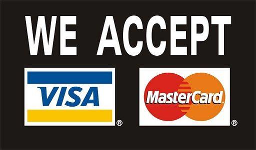 We Accept Visa MasterCard Logo - Tonya's perfect cup espresso in alaska accepts Visa and Mastercard ...