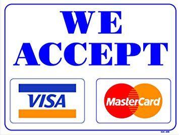 We Accept Visa MasterCard Logo - Karibu Ad visa and master card