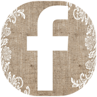 Rustic Facebook Logo - icon_facebook-burlap-lace- | Strawberry Couch