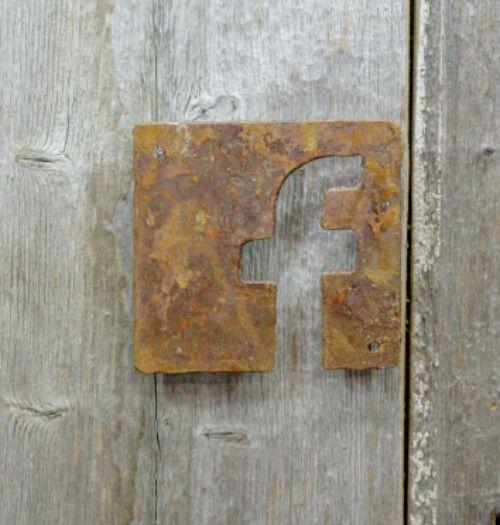 Rustic Facebook Logo - Facebook Logo – Rustic Metal Letters & Wall Art