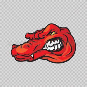 Red Gator Logo - Decals Sticker Red Gator Alligator Atv Durable Hobbies 0500 10404