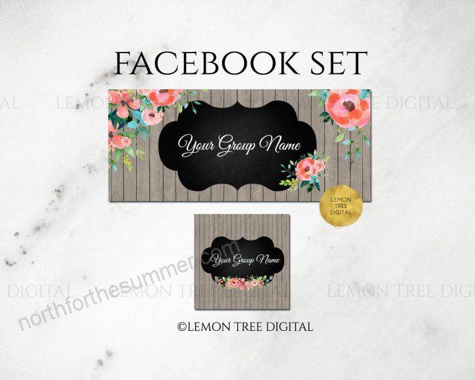 Rustic Facebook Logo - Facebook set facebook banner facebook graphics facebook cover photo ...