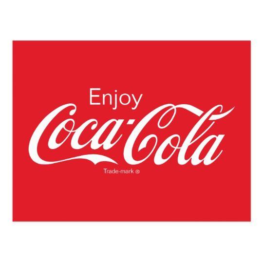 Modern Coca-Cola Logo - Enjoy Coca-Cola Logo Postcard | Zazzle.com