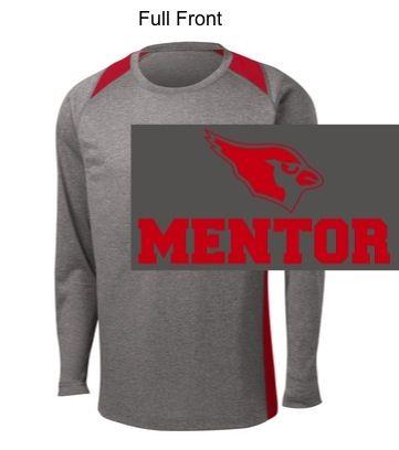 Red Gator Logo - Vintage Heather and Red Performance Sleeve (Adult)