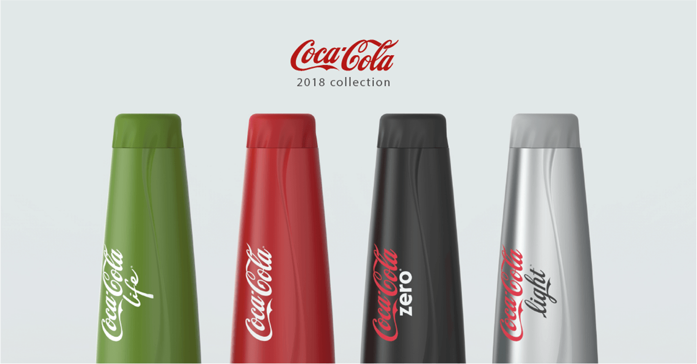 Modern Coca-Cola Logo - Kevin Chiam - Flux. The Modern Coke Bottle Concept.