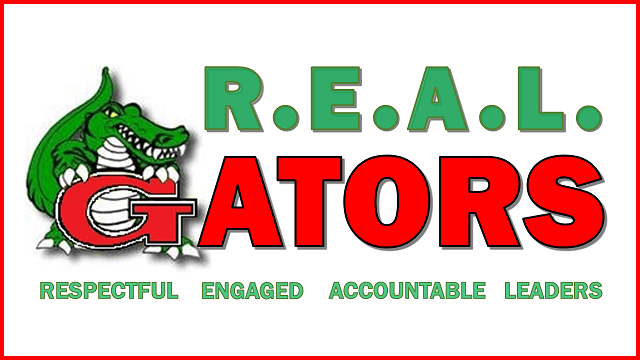 Red Gator Logo - Garrett Middle School