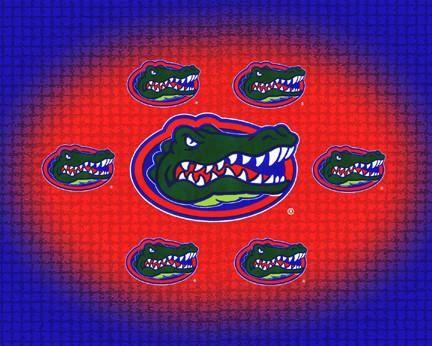 Red Gator Logo - Gators Logos Puzzle - GatorPatch