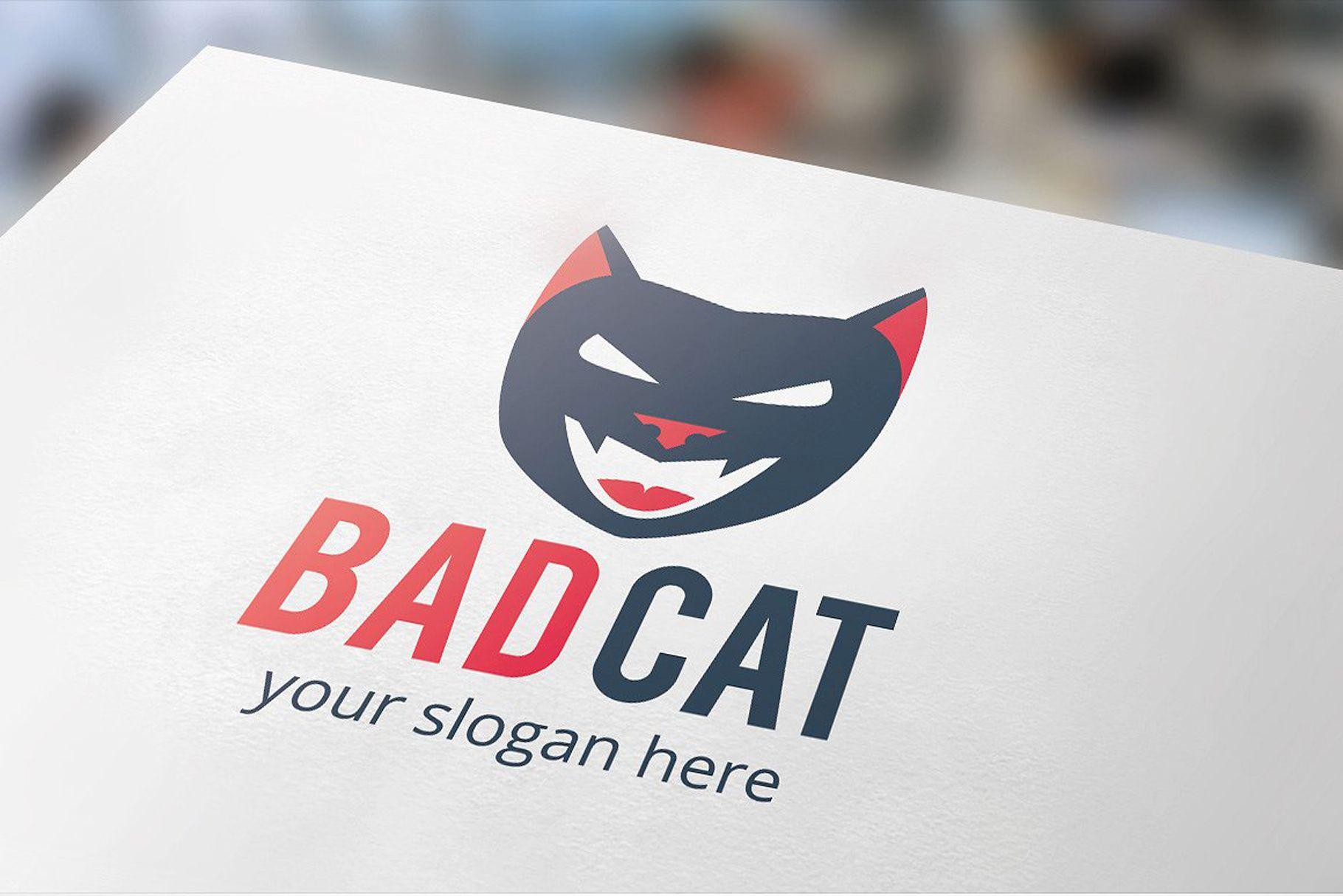 Bad Cat Logo - Bad Cat - Logo Template