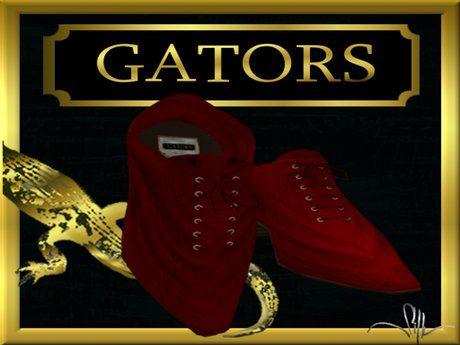 Red Gator Logo - Second Life Marketplace - Mens Dress Shoes w/resizers - BLOOD RED ...