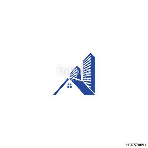 Roof Vector Logo - home roof building logo