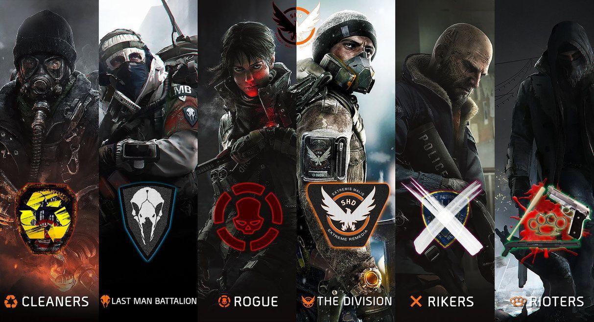 Game the Division Rogue Logo - All the Faction in the division