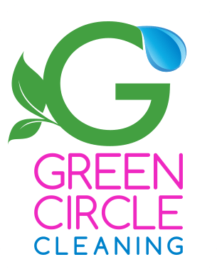 Purple and Green Circle Logo - Home l House Cleaning Services in Kalamazoo and Battle Creek