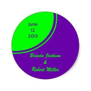 Purple and Green Circle Logo - Purple And Lime Green Wedding Gifts | Zazzle.co.uk