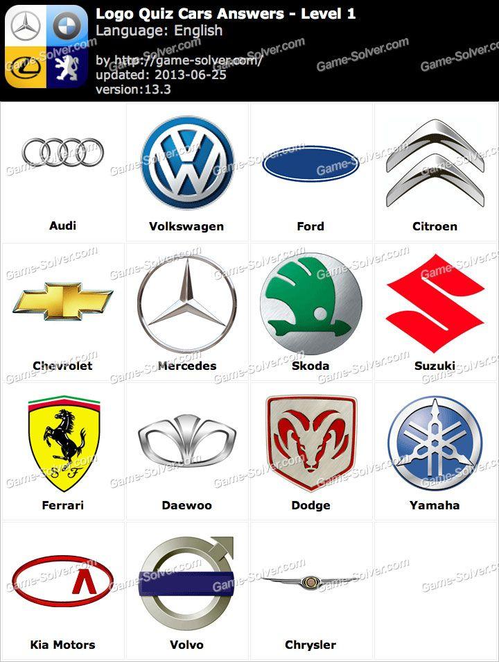 Cars Car Logo - Logo Quiz Cars Answers - Game Solver