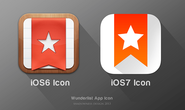 Wunderlist App Logo - iOS7 App icons Remake on Behance