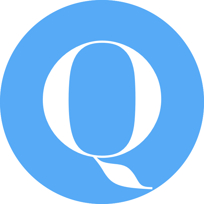 What Has a Blue Q Logo - Blue q Logos