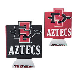 Black and Red Spear Logo - shopaztecs - SD Spear Can Holder