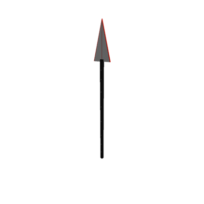 Black and Red Spear Logo - Red Spear - Roblox
