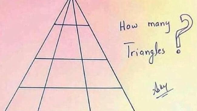 Rooster Inside Triangle Logo - Brainteaser: How many triangles can you see in this image?