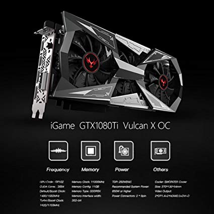 Colorful iGame Logo - Amazon.com: Glumes Graphics card,Colorful IGame GTX1080Ti Vulcan X ...