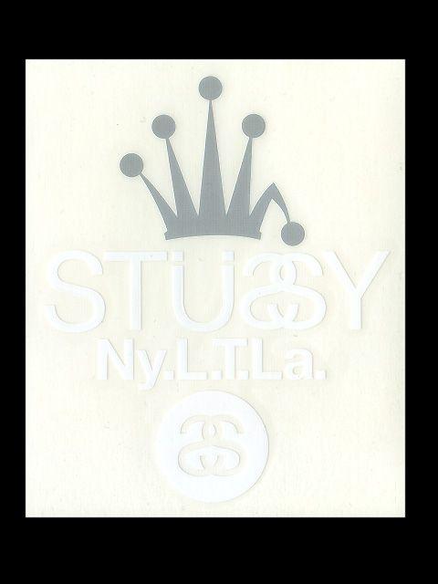 Stussy Crown Logo - ice field: STUSSY (Stussy) Crown NYLTLA Sticker ice filed icefield