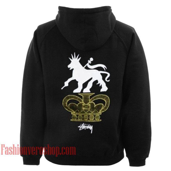 Stussy Crown Logo - Stussy Lion Crown HOODIE Adult Clothing