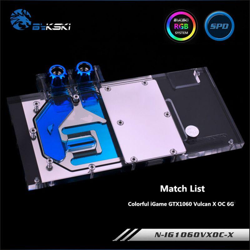 Colorful iGame Logo - Bykski Full Coverage GPU Water Block For Colorful iGame GTX1080Ti