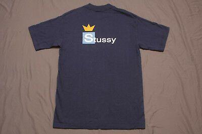 Stussy Crown Logo - VINTAGE STUSSY CROWN Logo M T Shirt NOS Made In USA 90's Spellout