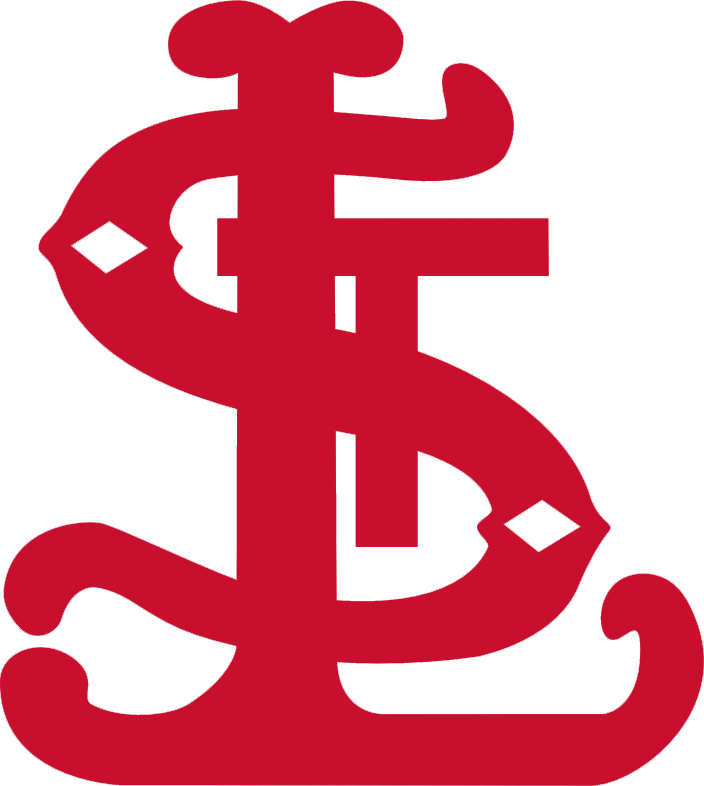 Fancy Red Logo - St. Louis Cardinals Primary Logo (1900) - Fancy red interlocking STL ...