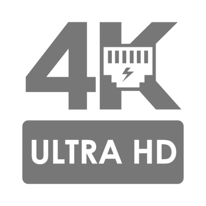 4K-resolution Black and White Logo - Nocturnal security cameras