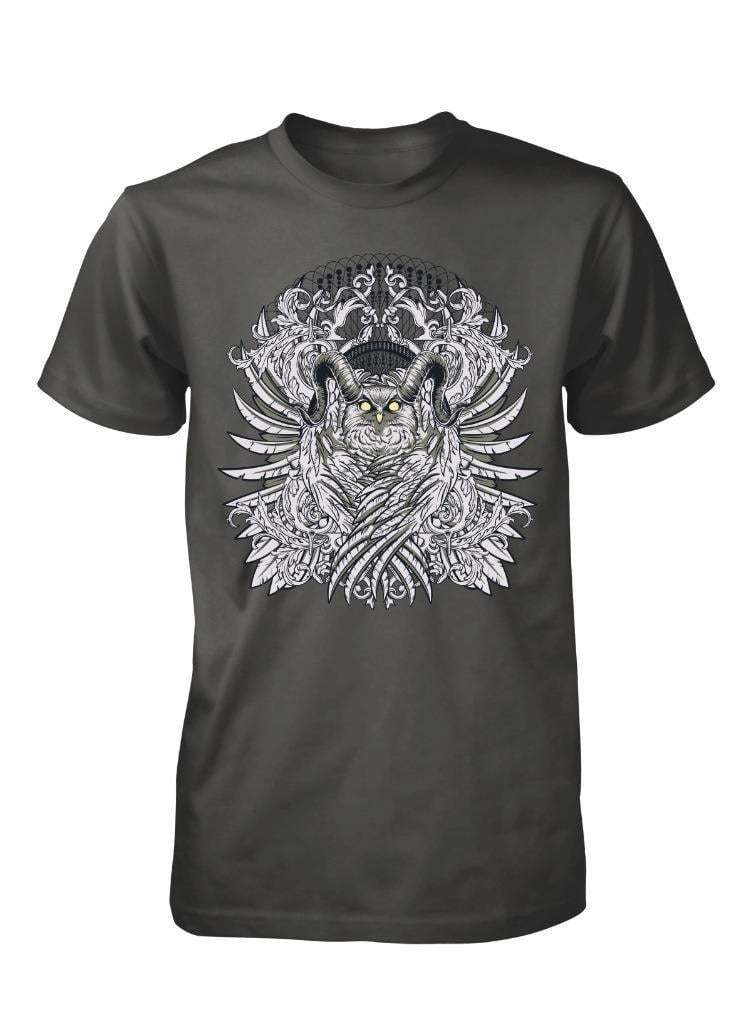 Owl Wings Logo - BNWT OWL SPREAD WINGS BIRD FEATHER HIGH QUALITY PRINT ADULT T SHIRT ...