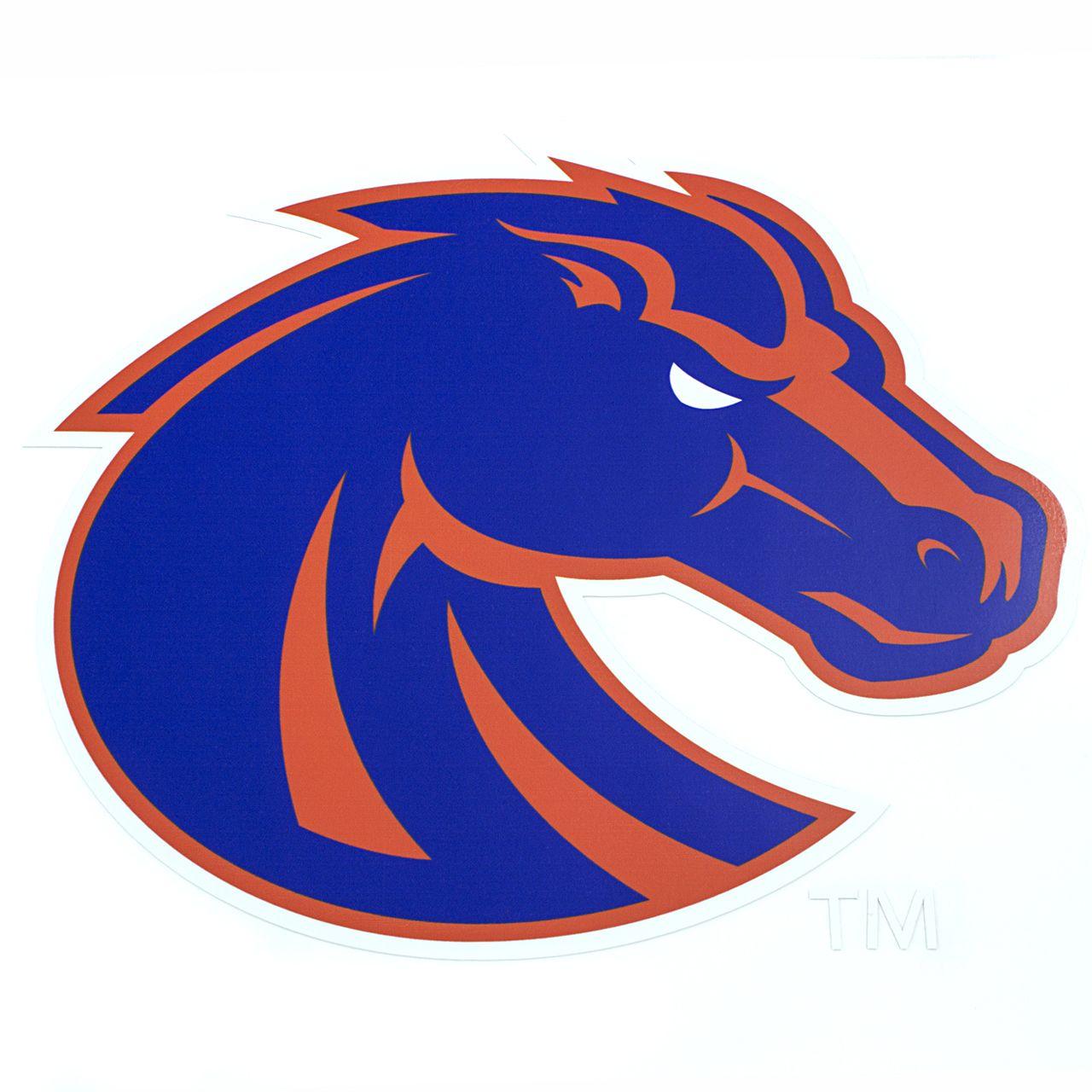 Blue and Orange Store Logo - Blue & Orange Boise State Bronco Sticker - CMYK Grafix Store