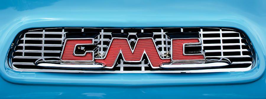 Turquoise GMC Logo - Gmc 100 Deluxe Edition Pickup Truck Grille Emblem -0584c