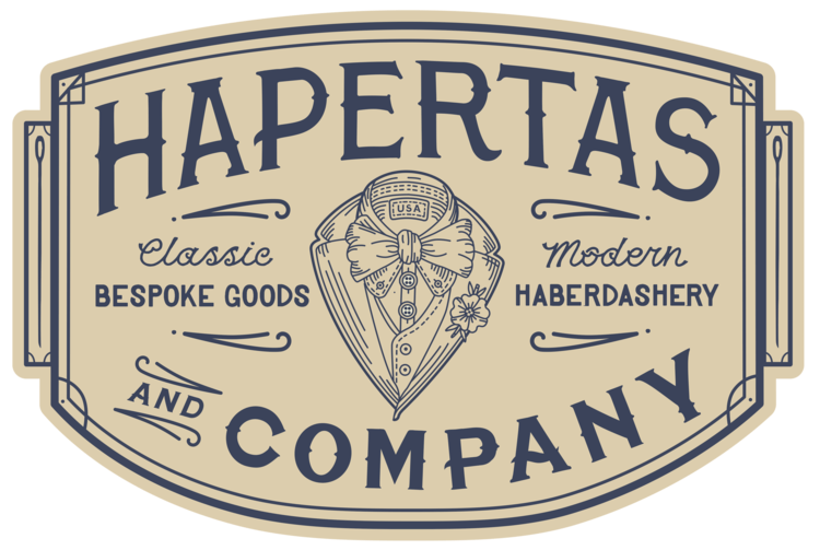 Red White Square Company Logo - Hapertas & Company - Grey, Red, White, and Black Plaid Pocket Square