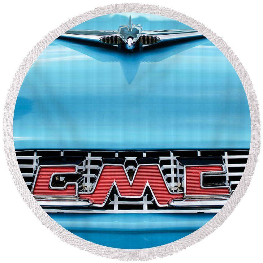 Turquoise GMC Logo - 1956 Gmc 100 Deluxe Edition Pickup Truck Hood Ornament - Grille ...