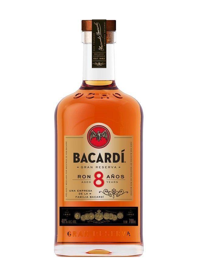 Bacardi 8 Logo - Rhum de melasse BACARDI 8 YEAR OLD 40% du Whisky