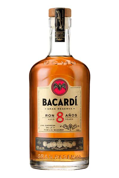 Bacardi 8 Logo - Bacardi 8 Anos Rum Price & Reviews | Drizly