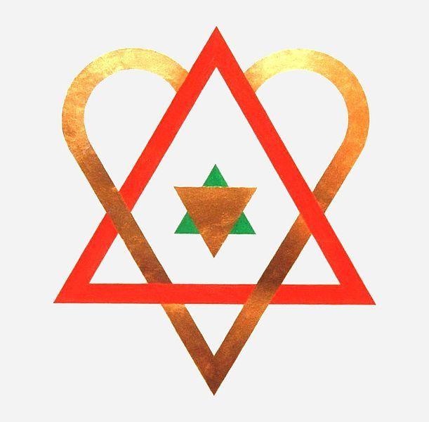 Star in Heart Logo - Gouden Hart