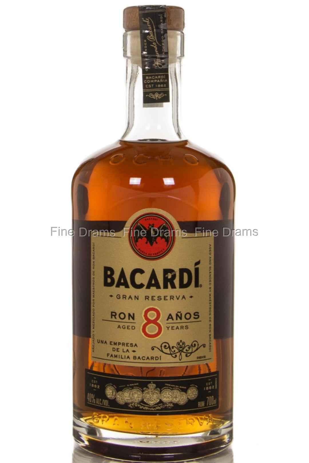 Bacardi 8 Logo - Bacardi Reserva 8 Year Old Rum