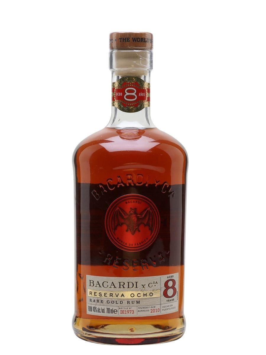 Bacardi 8 Logo - Bacardi 8 Year Old - Carta Ocho : The Whisky Exchange