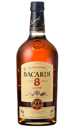 Bacardi 8 Logo - Bacardi 8 Anos 700ml