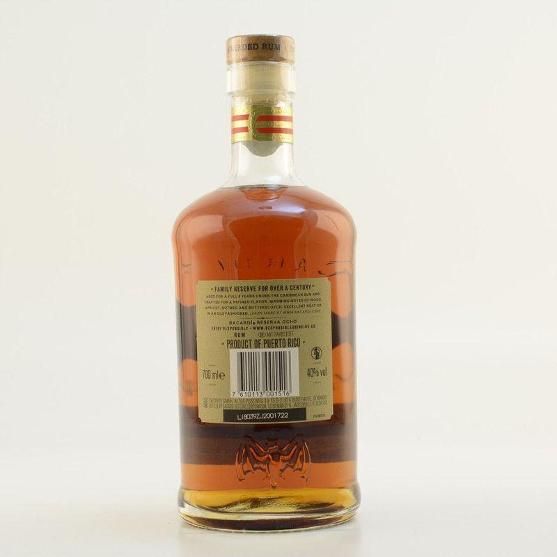 Bacardi 8 Logo - Bacardi 8 Jahre Reserva Ocho Rum 40% 0,7l, 26,50 €