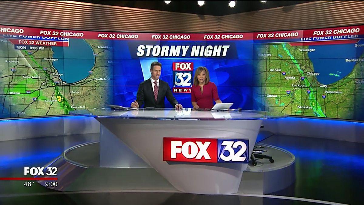 WFLD Channel Logo - Fox Chicago takes full advantage of new set's video walls ...