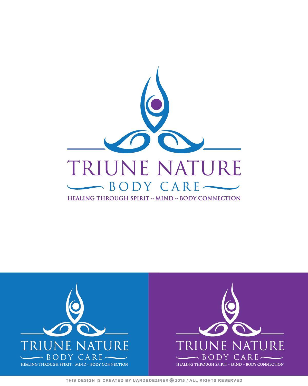 Body Care Logo - Elegant, Feminine, Massage Logo Design for Triune Nature Body Care