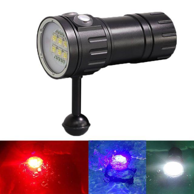 Red and Blue Torch Logo - Diving Light Underwater Video 25000 Lumens Red Blue UV LED ...